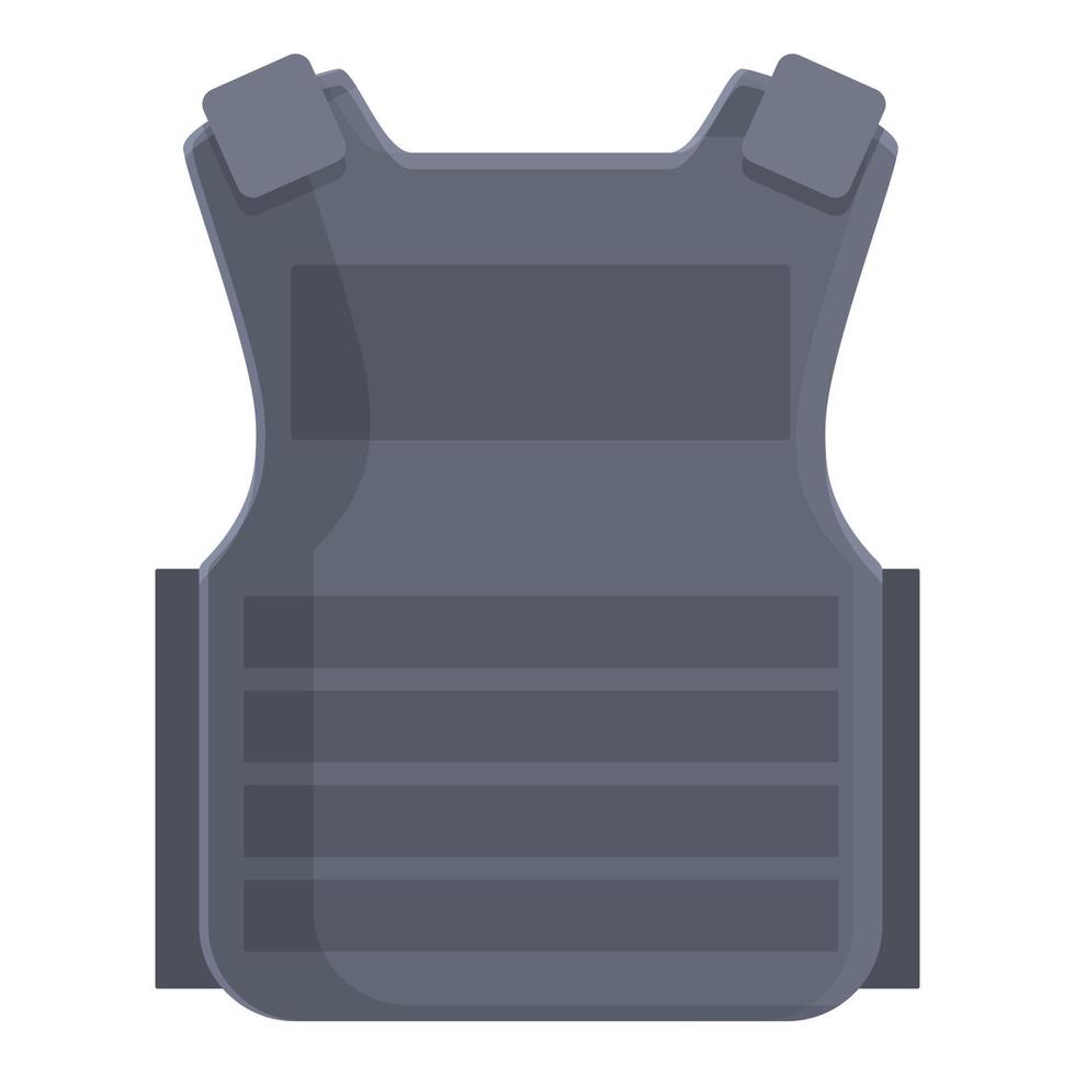 Textile vest icon cartoon vector. Bullet proof vector