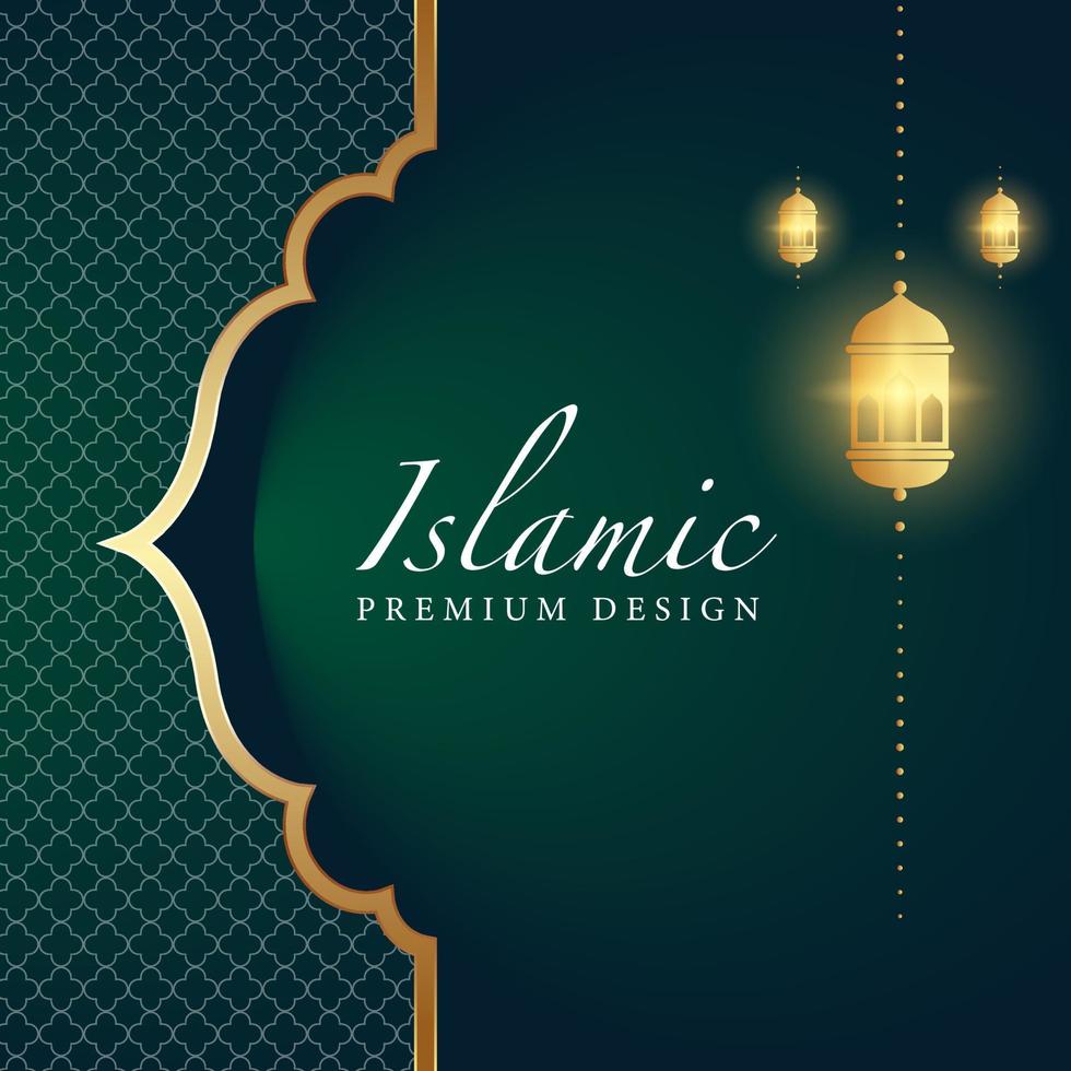 islamic Background Design. Greeting Card, Banner, Poster. Vector