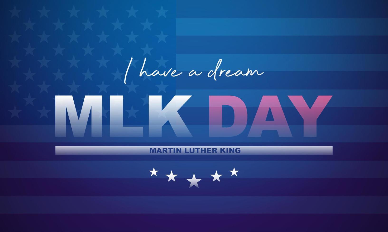 diseño de fondo de martin luther king jr. pancarta, póster, tarjeta de felicitación. ilustración vectorial vector