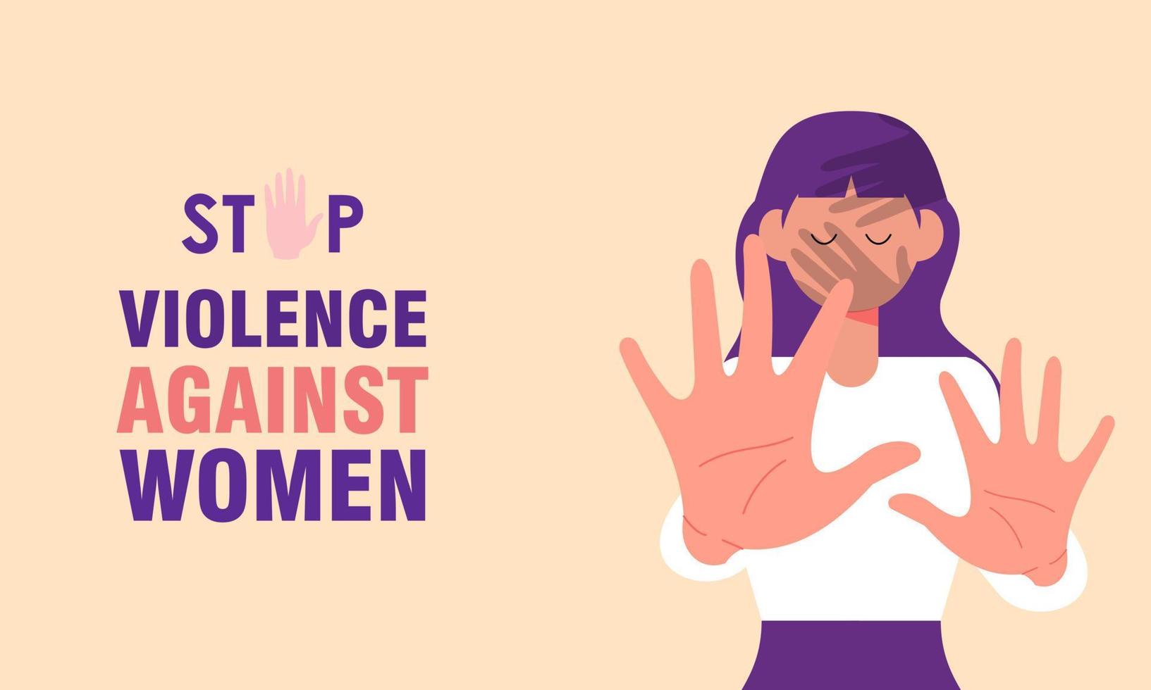 International day for the elimination of violence against women illustration vector