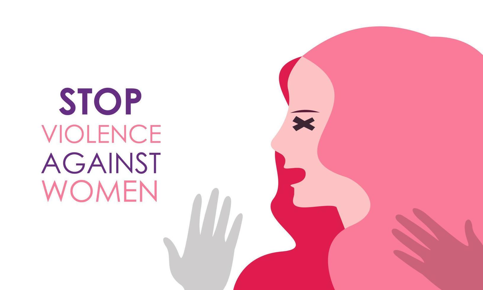 International day for the elimination of violence against women illustration vector