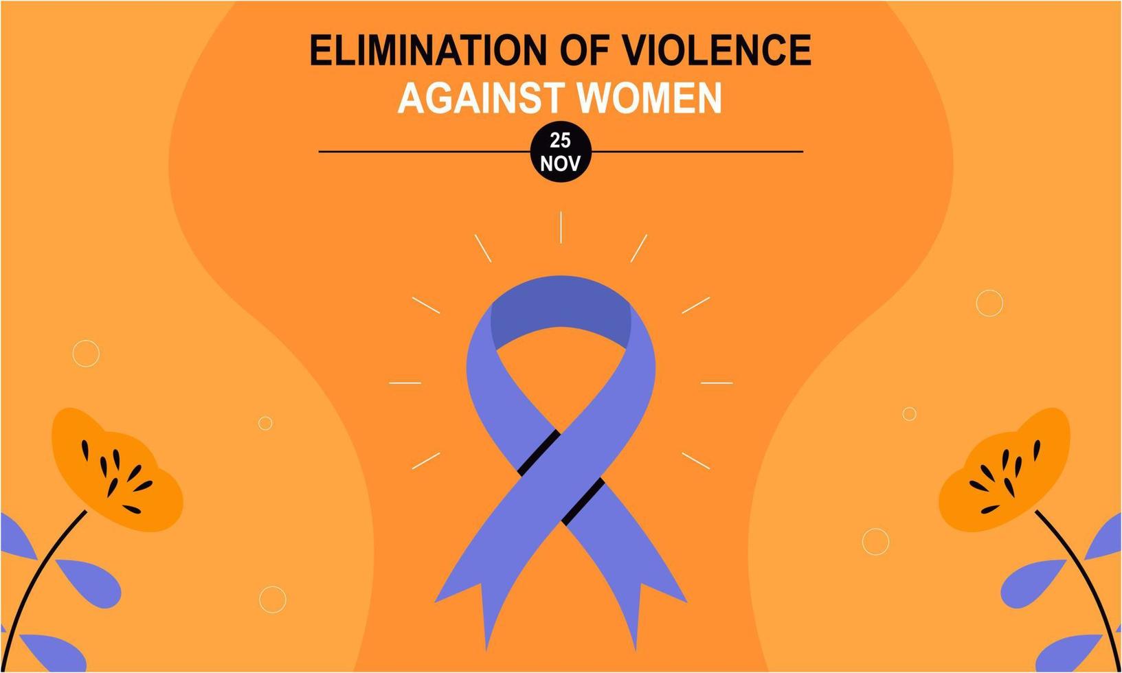 International day for the elimination of violence against women illustration vector
