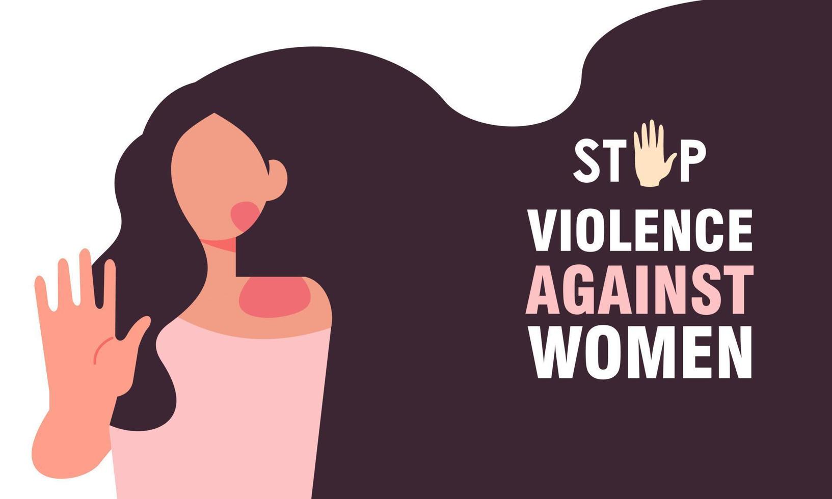 International day for the elimination of violence against women illustration vector