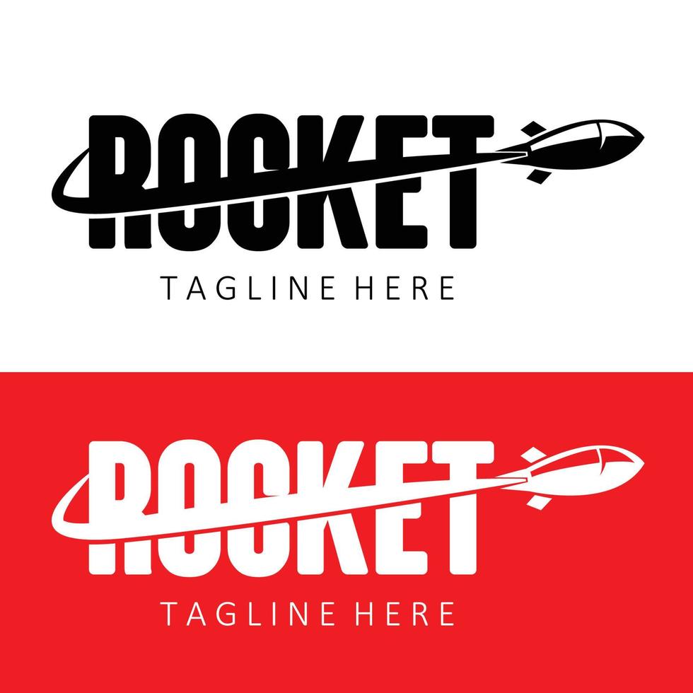 Rocket Logo Design, space exploration vehicle vector