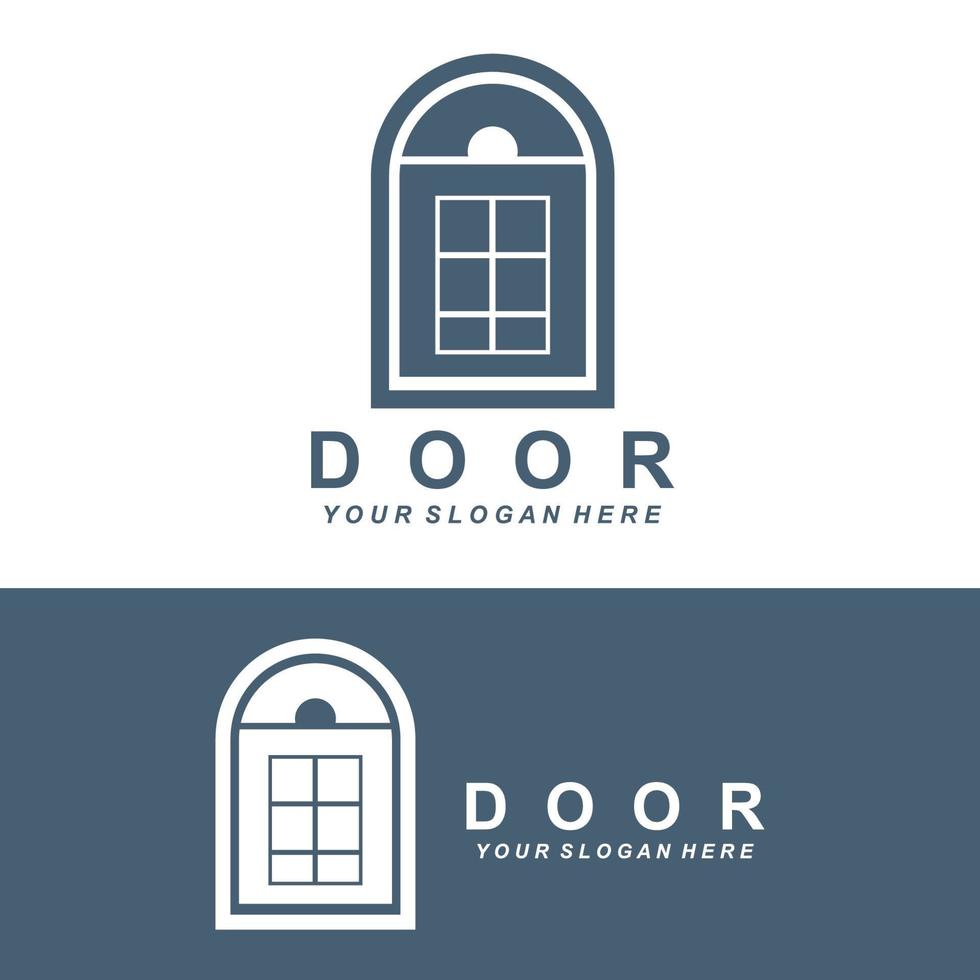 Home Window Logo, Home Interior icon design vector