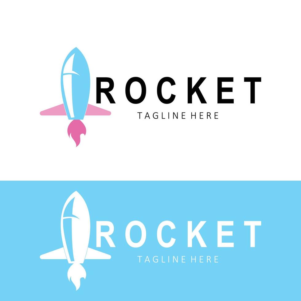 Rocket Logo Design, space exploration vehicle vector