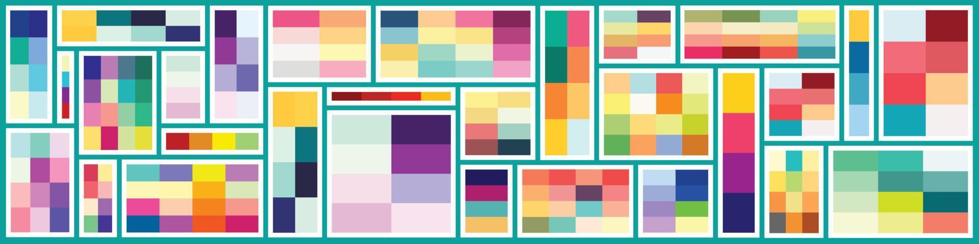 Collection of Happy colour pallet vector
