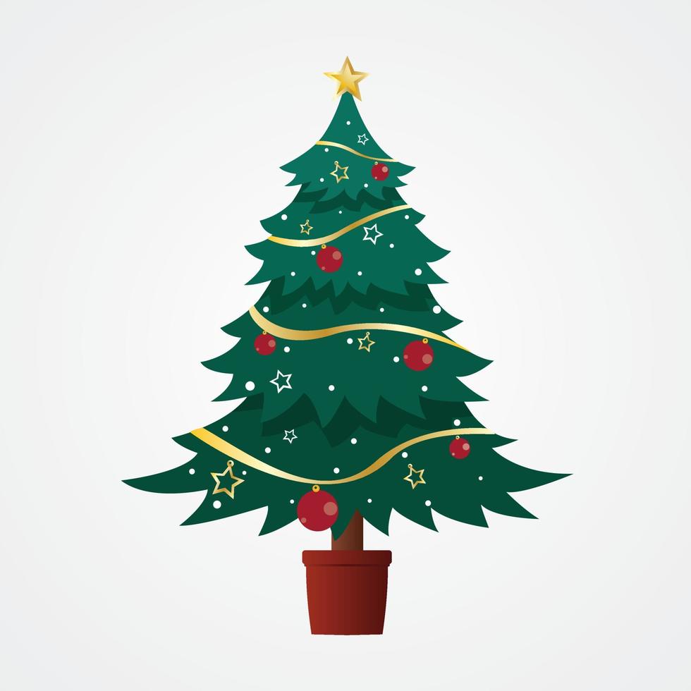 árbol de navidad aislado, árbol de navidad vector