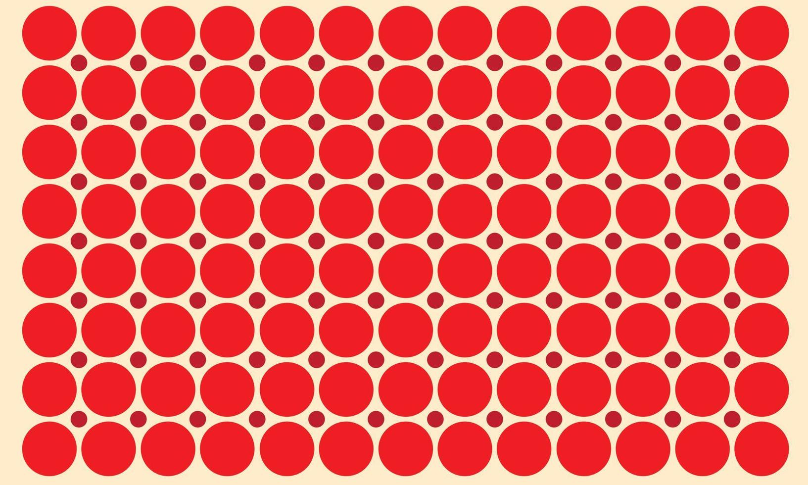 Flat design red polka dot background vector