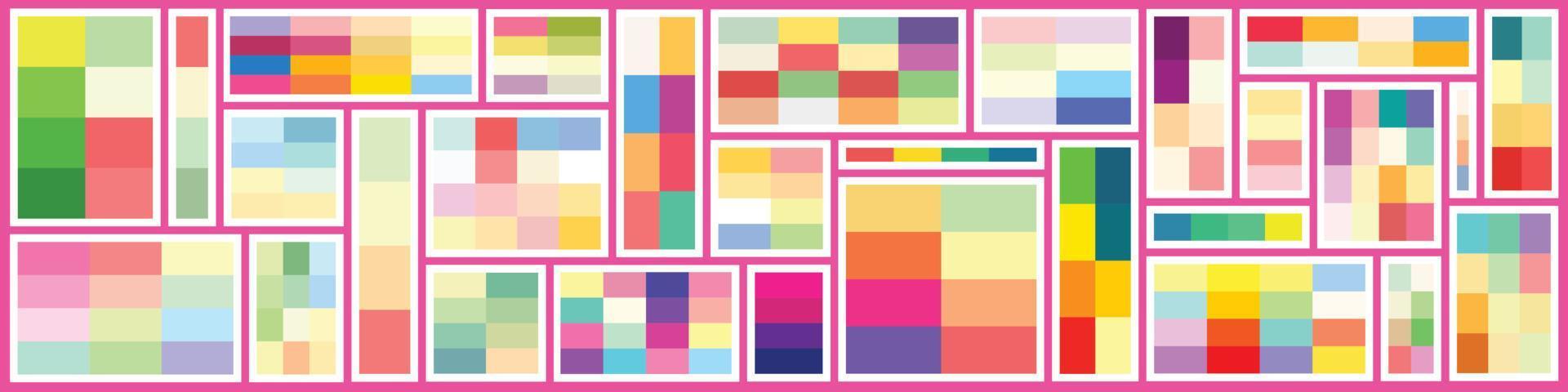 Collection of Happy colour pallet vector