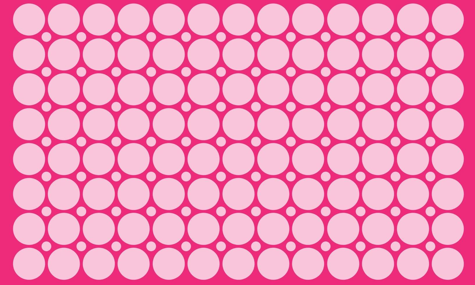 Flat design pink polka dot background vector