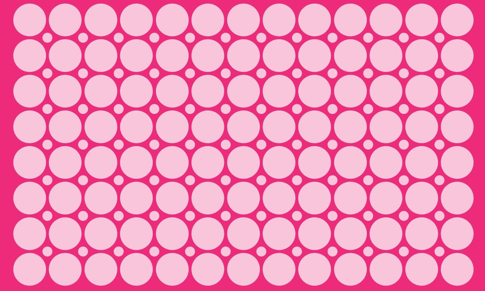 Flat design pink polka dot background vector