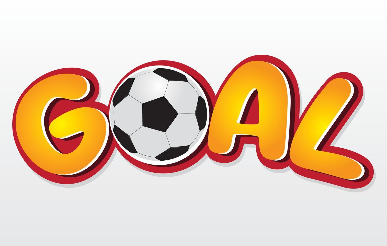 Vector illustration of a goal soccer