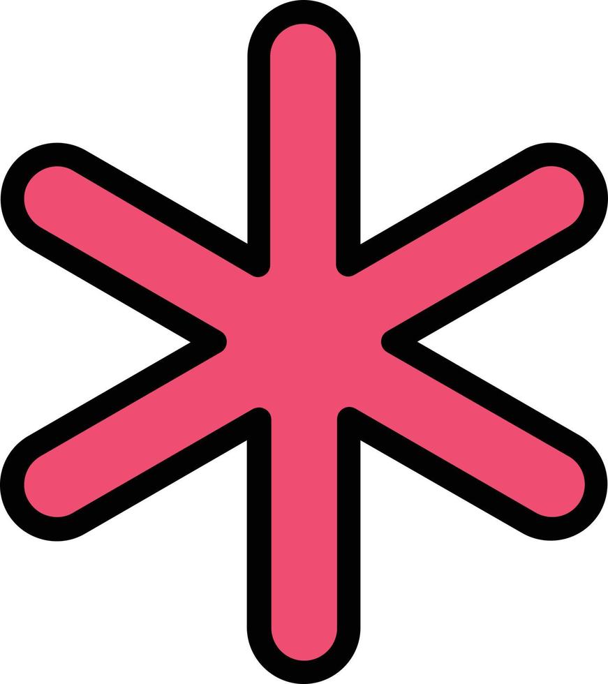 Asterisk Vector Icon Design