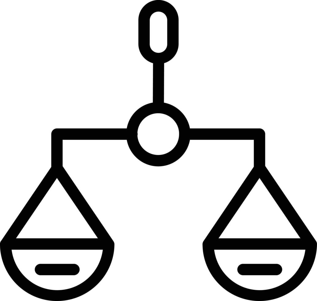 Balance Scale Vector Icon Design