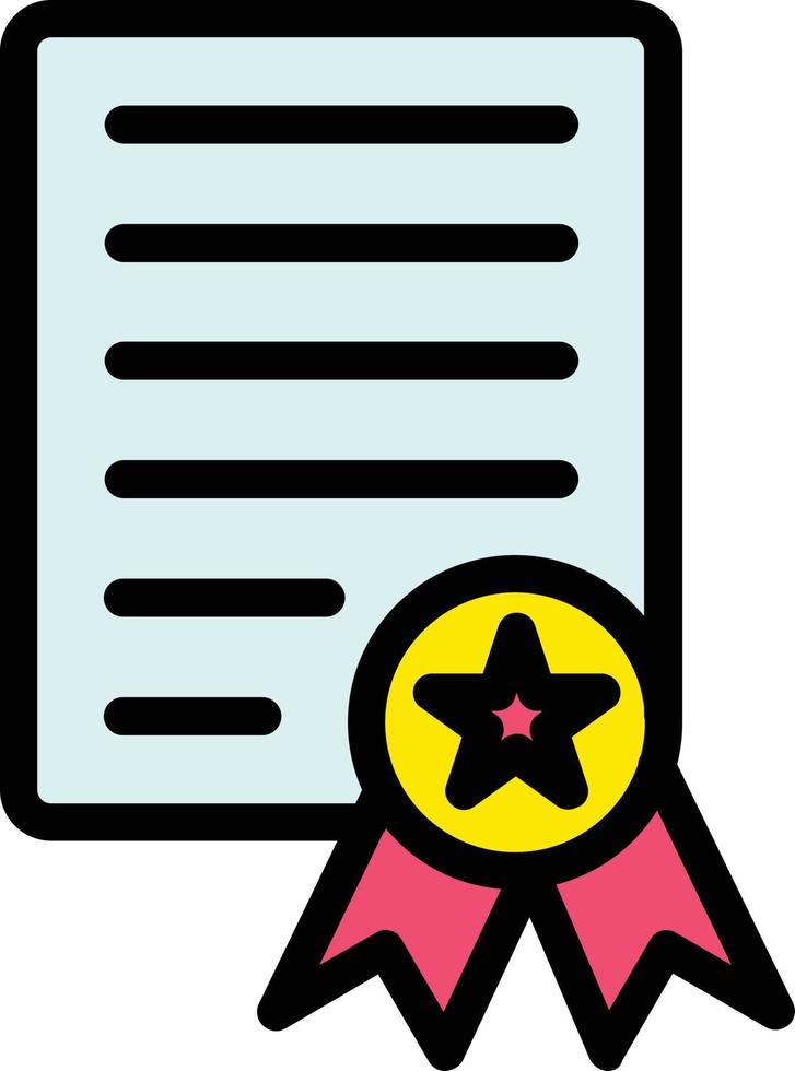 Certificate Vector Icon Design
