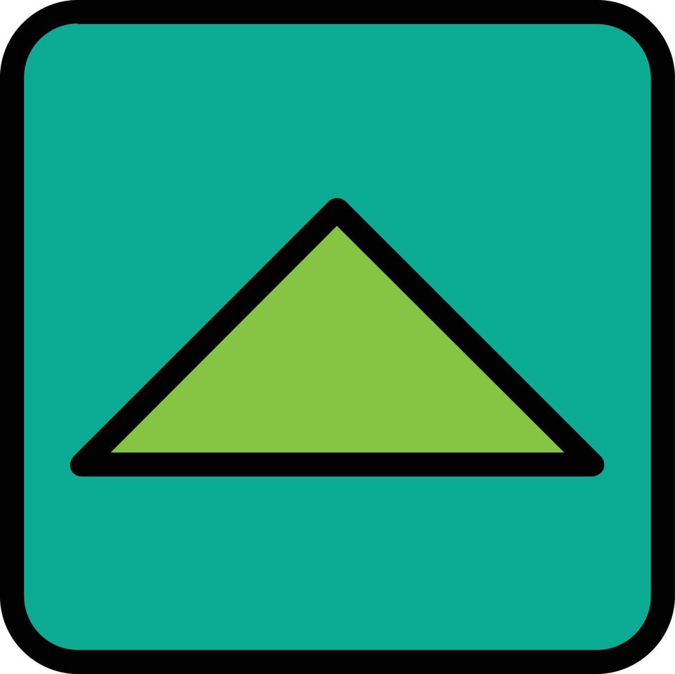 Caret Square Up Vector Icon Design