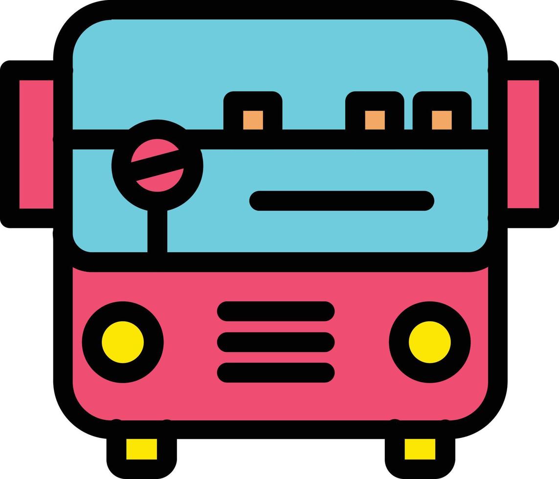 diseño de icono de vector alt de autobús