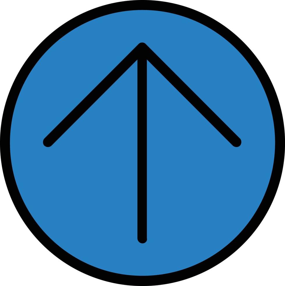 Arrow Circle Up Vector Icon Design