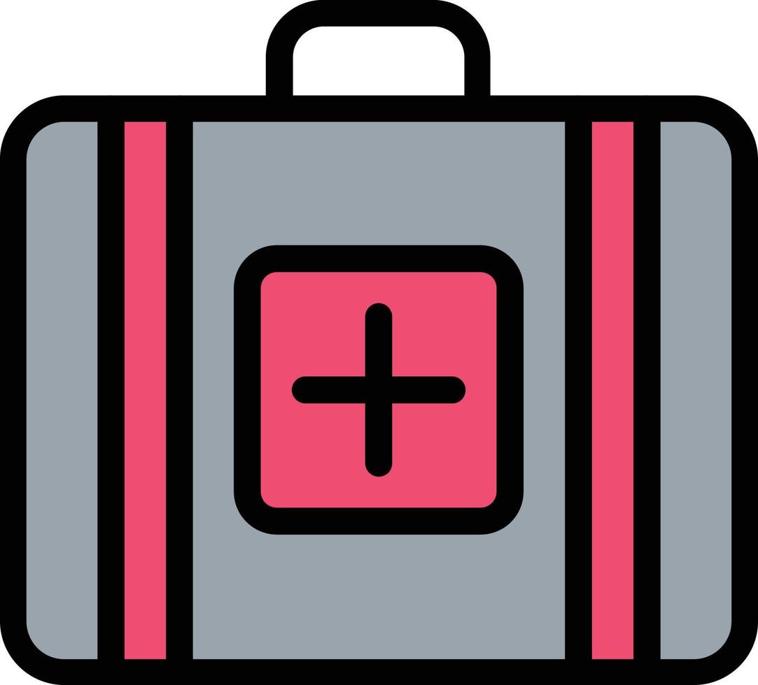 Briefcase Medical Vector Icon Design