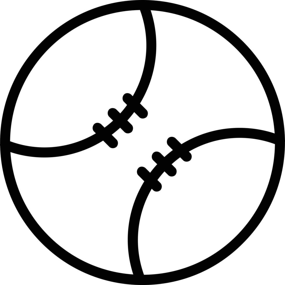 Baseball Ball Vector Icon Design