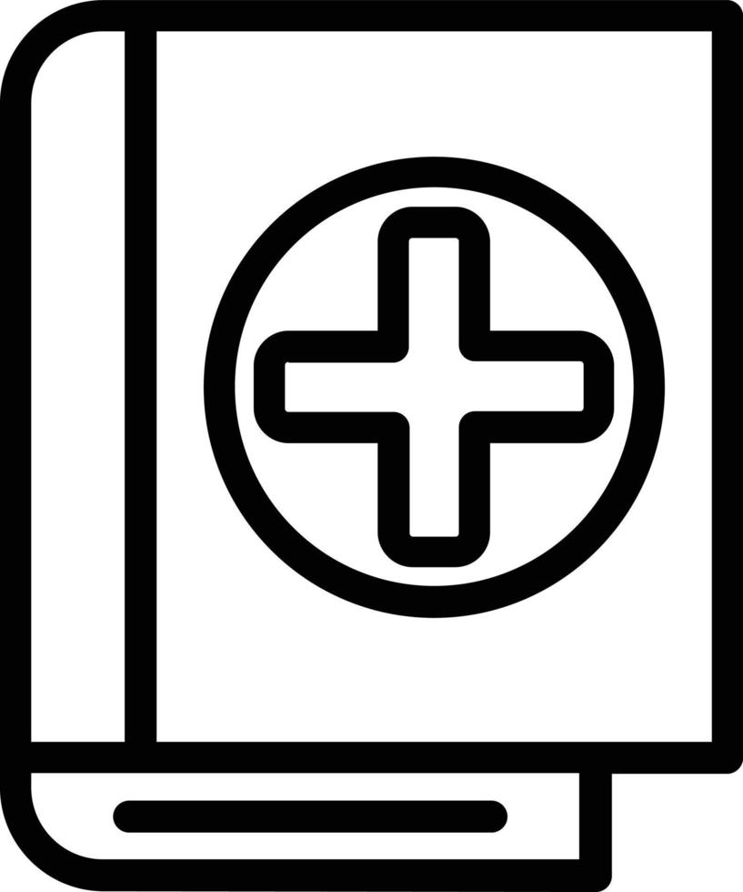 diseño de icono de vector médico de libro