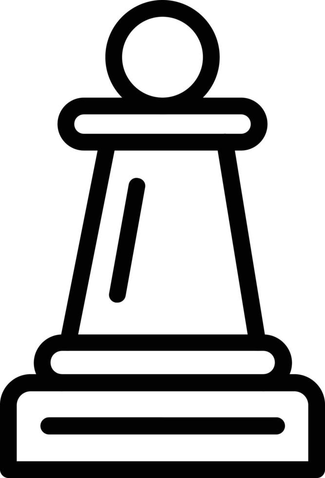 Chess Pawn Vector Icon Design