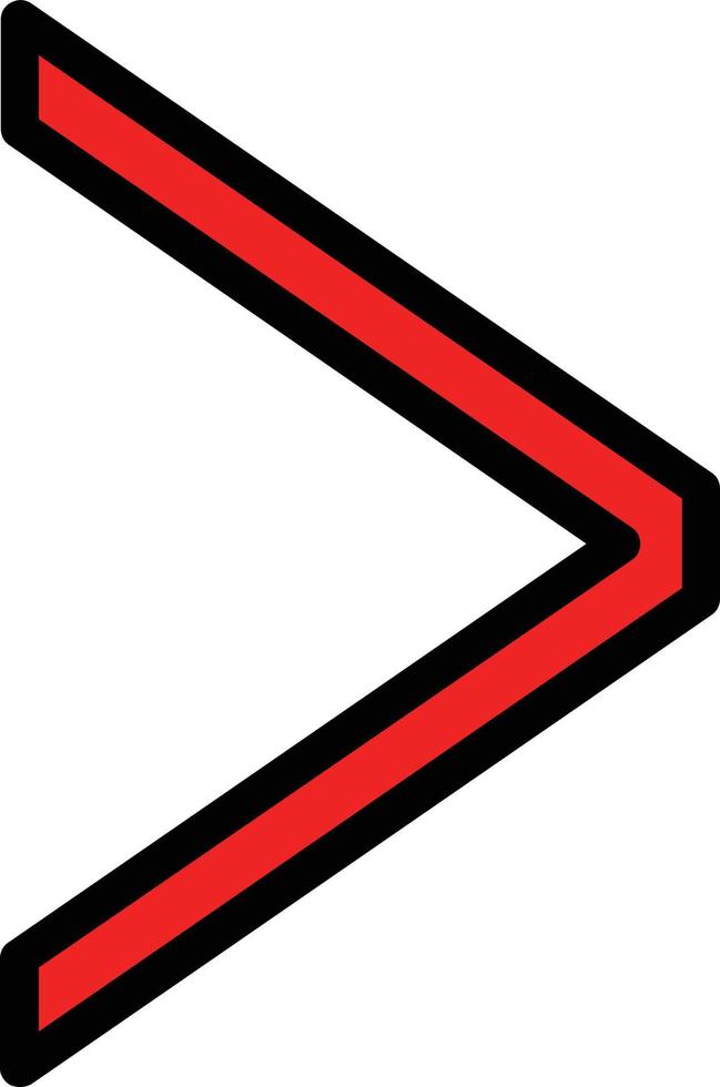 Angle Right Vector Icon Design
