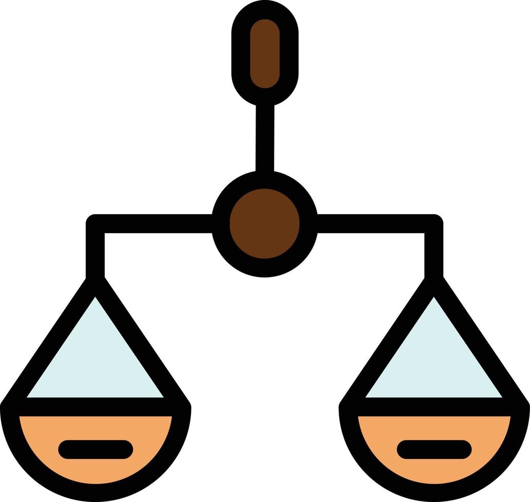 Balance Scale Vector Icon Design