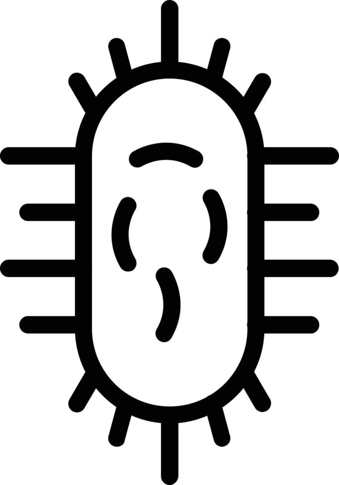 diseño de icono de vector de bacterias