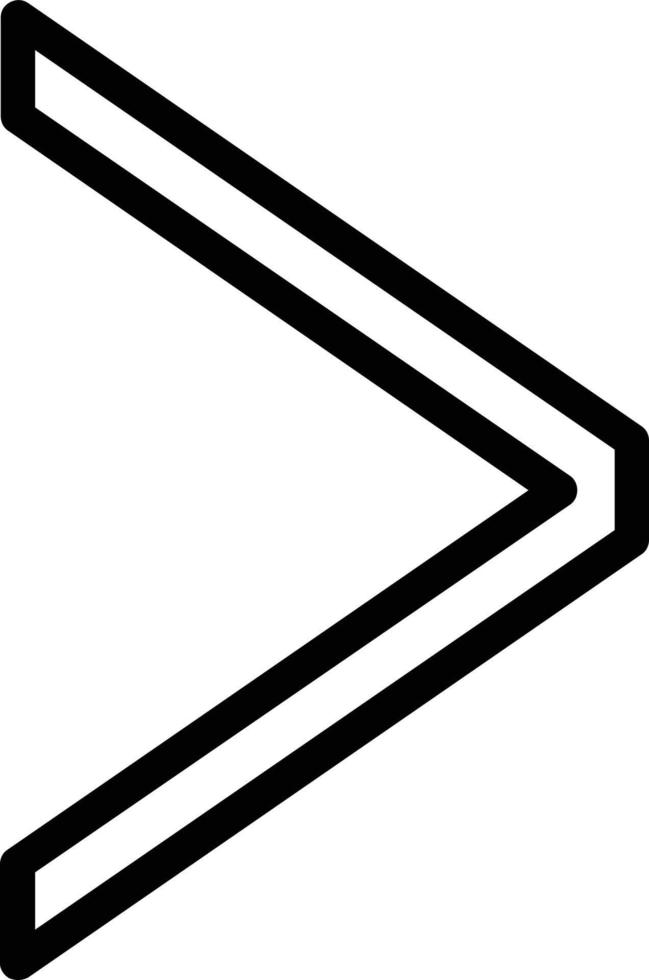 Angle Right Vector Icon Design