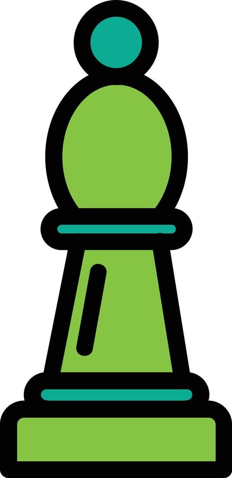 Chess Bishop Vector Icon Design
