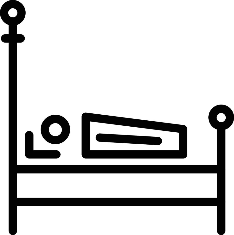 diseño de icono de vector de cama