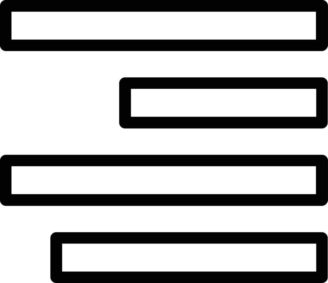 Align Left Vector Icon Design