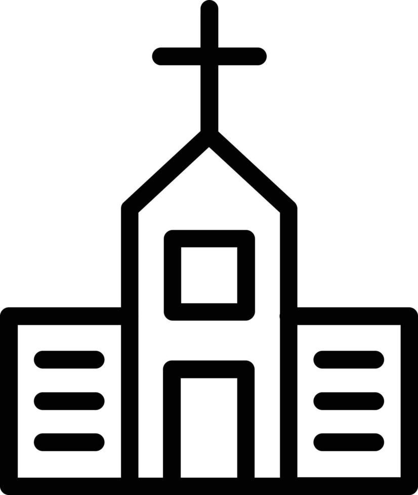 diseño de icono de vector de iglesia