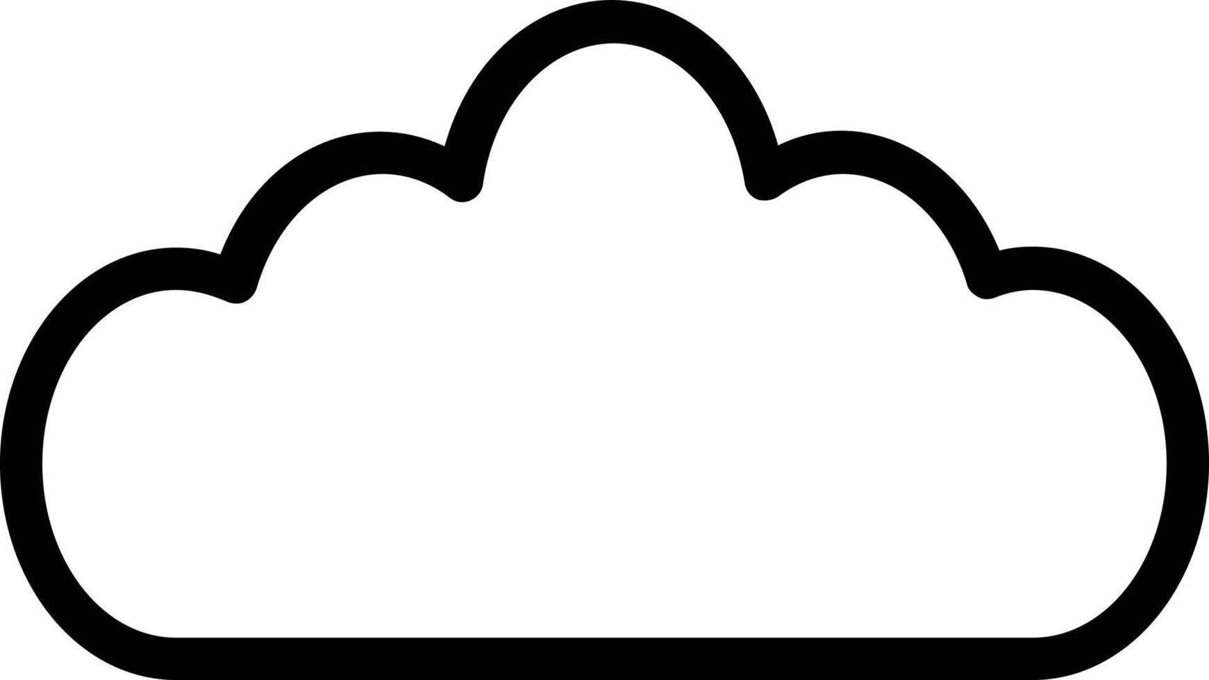 diseño de icono de vector de nube