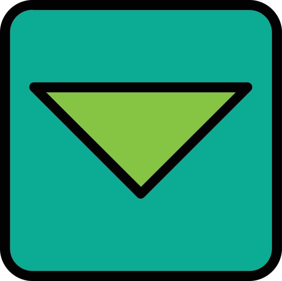 Caret Square Down Vector Icon Design