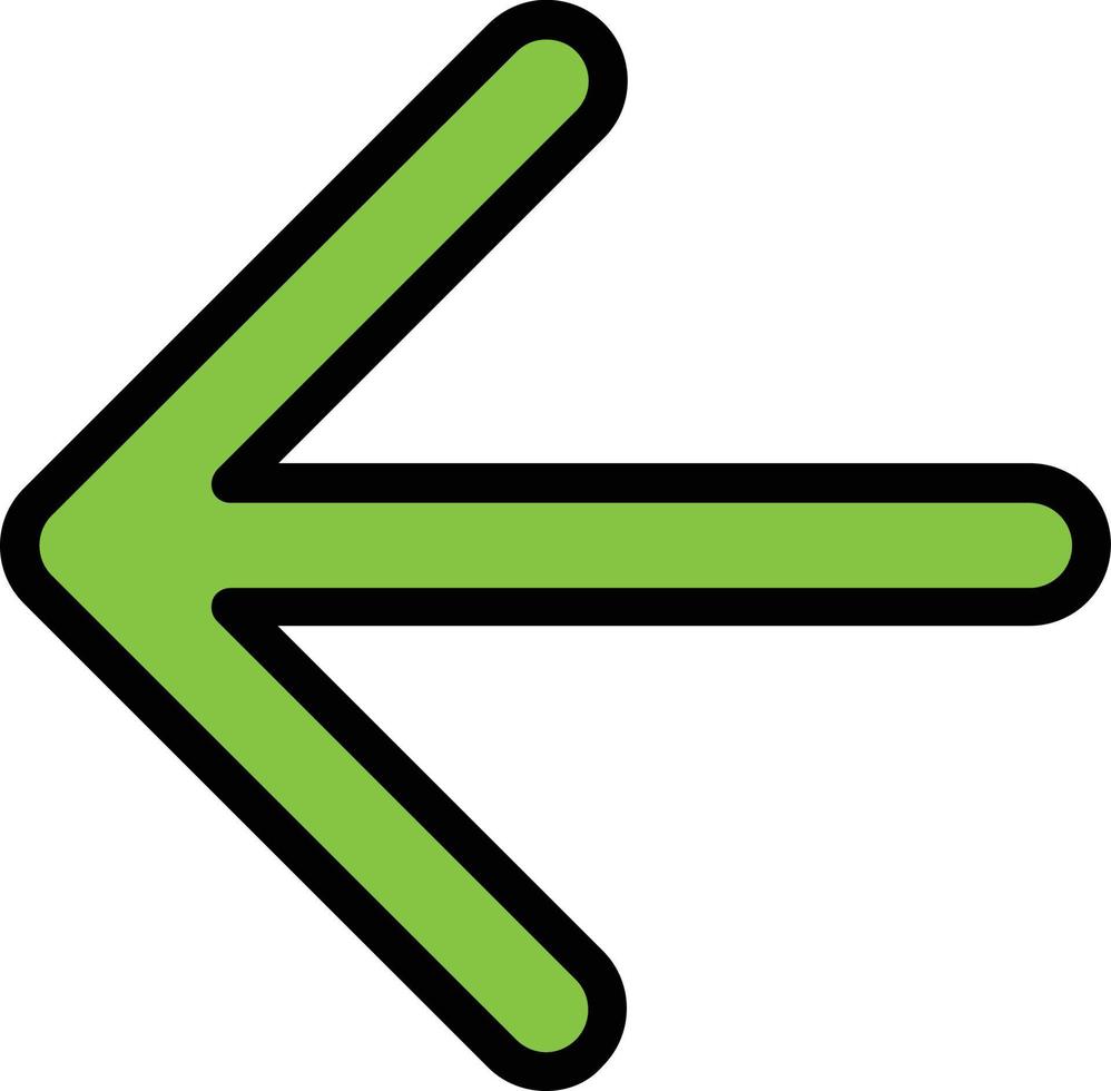 Arrow Left Vector Icon Design