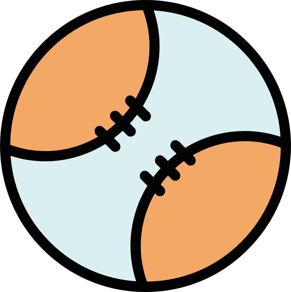 Baseball Ball Vector Icon Design