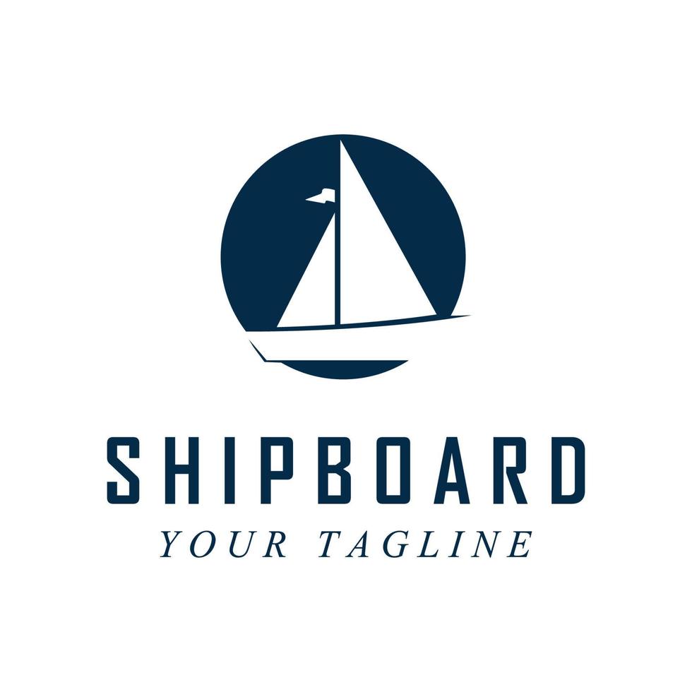 shipboard logo and vector with slogan template