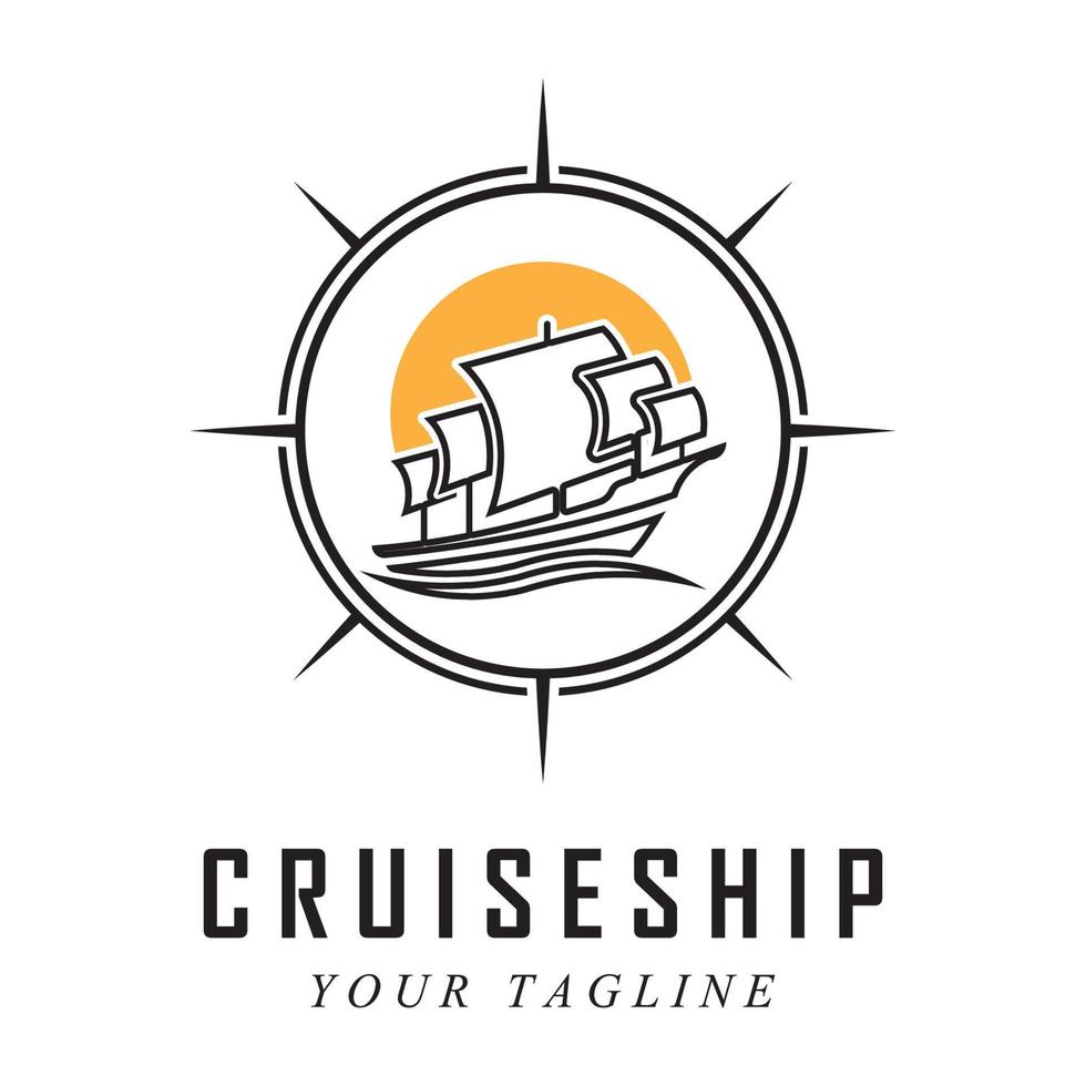 shipboard logo and vector with slogan template