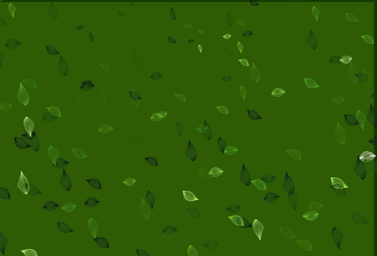 fondo verde claro del doodle del vector. vector
