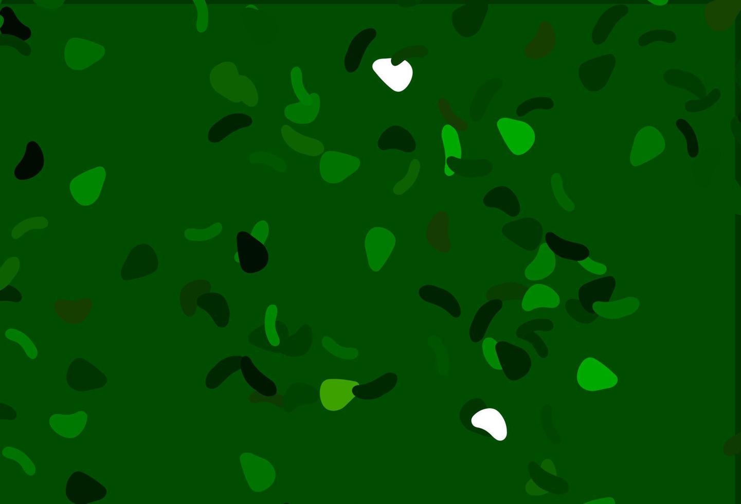 Light Green vector texture with random forms.