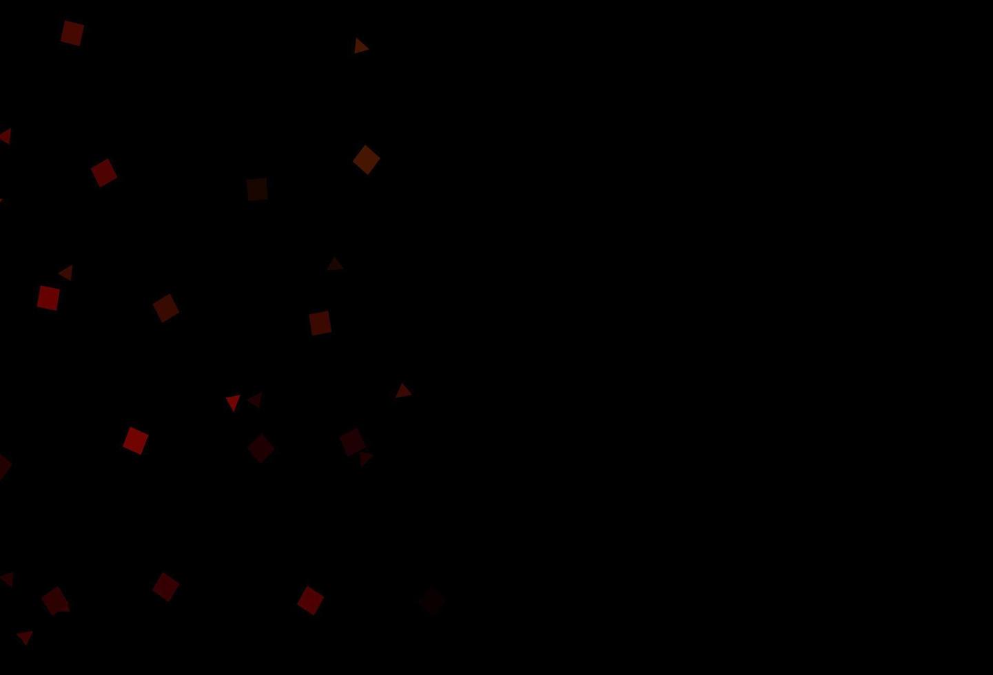 Dark Green, Red vector background with triangles, circles, cubes.