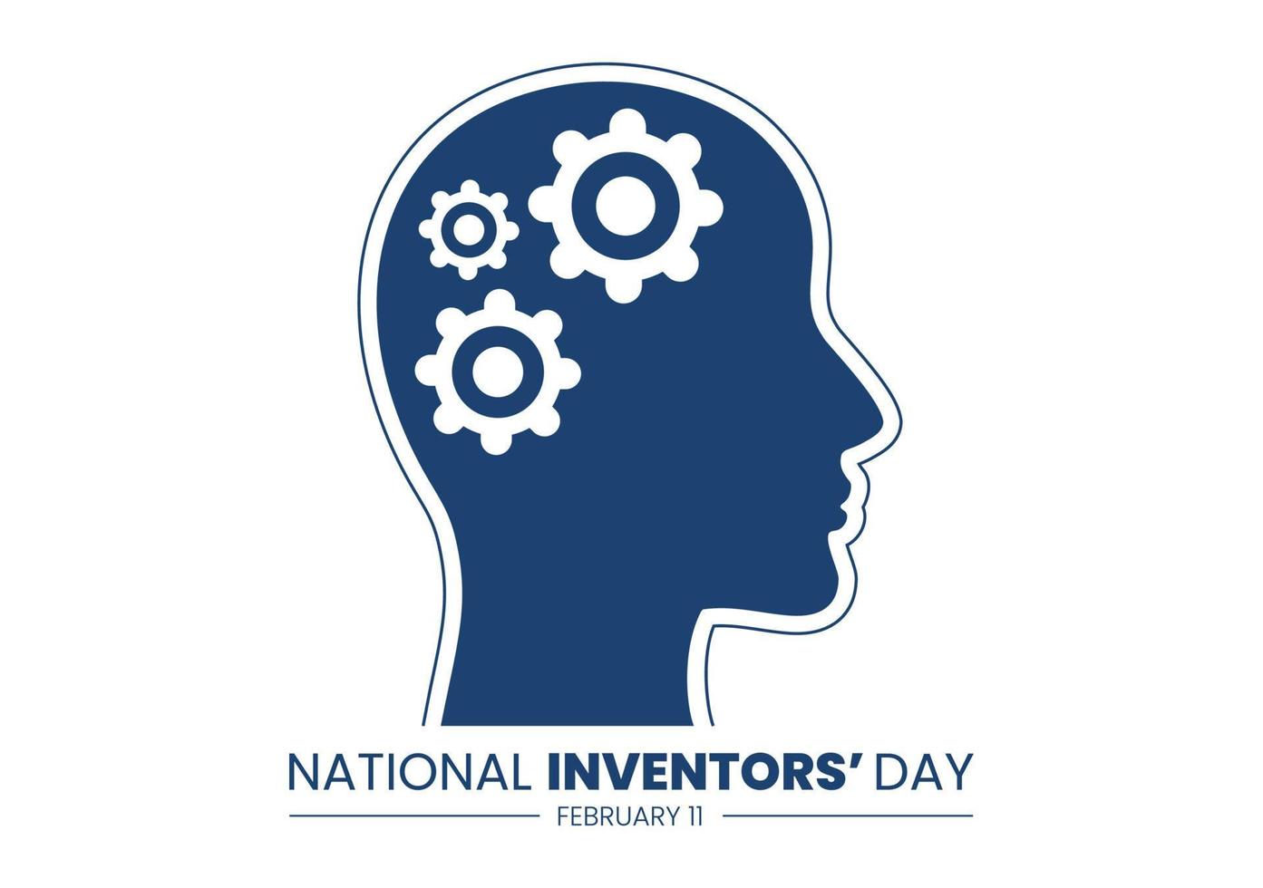National Inventors Day on February 11 Celebration of Genius Innovation to Honor Creator of Science in Flat Cartoon Hand Drawn Template Illustration vector