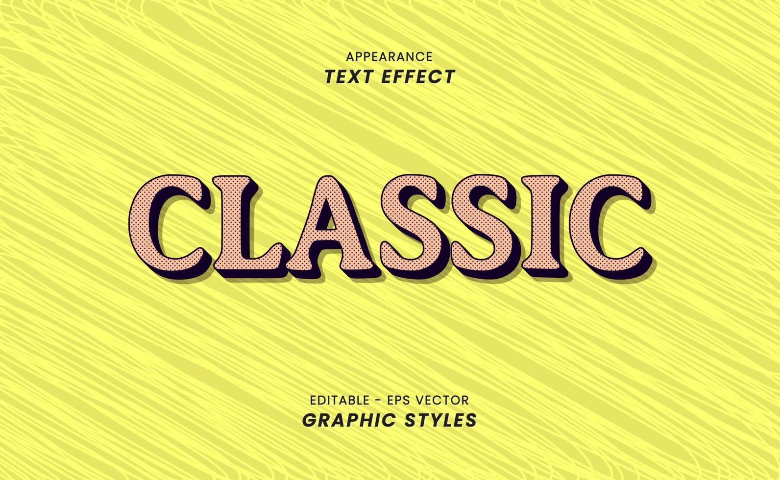 Text Effect - With Retro Theme. vector