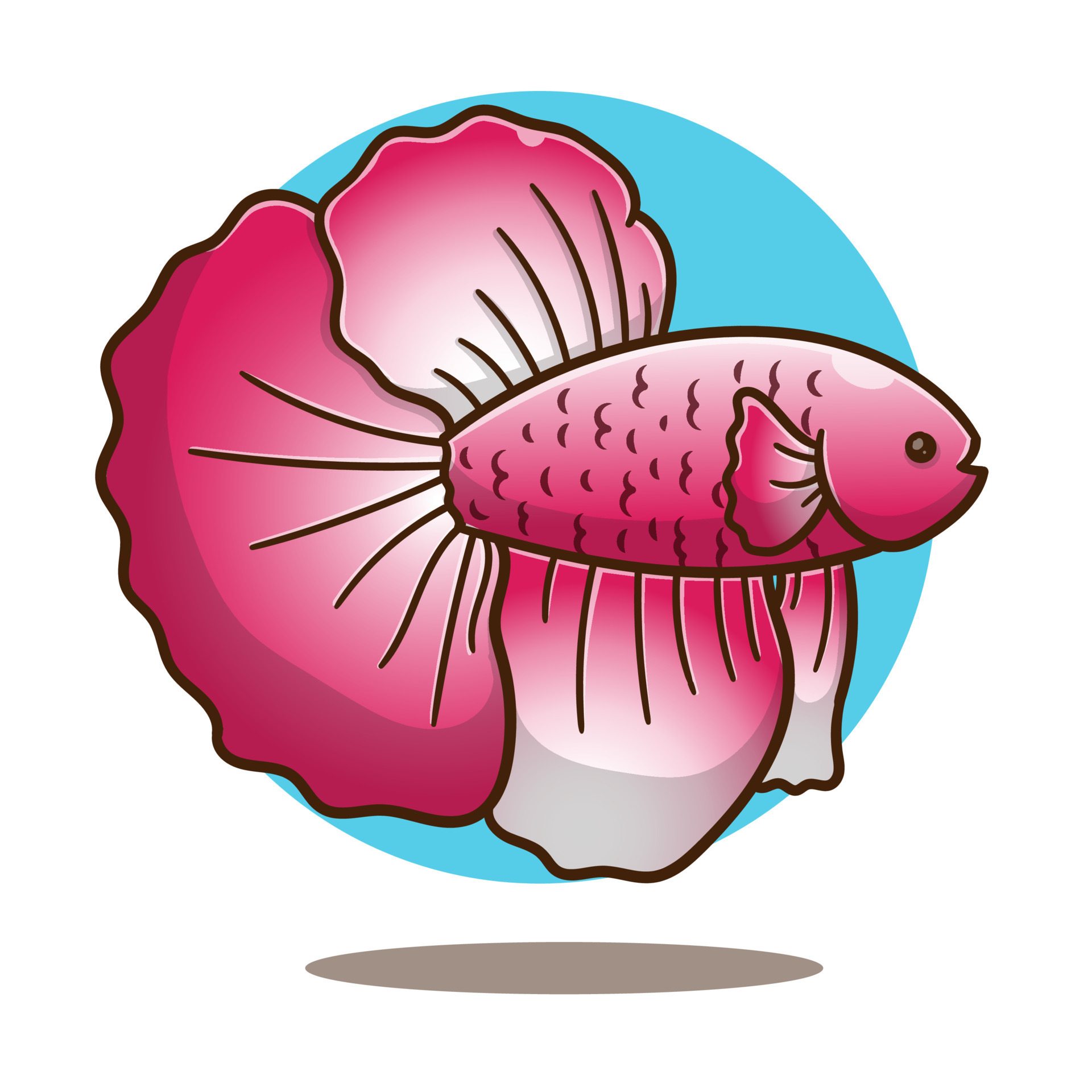 illustration of cute cartoon fish with pink color vector 14828387 Vector Art at Vecteezy illustration of cute cartoon fish with pink color vector 14828387 Vector Art at Vecteezy