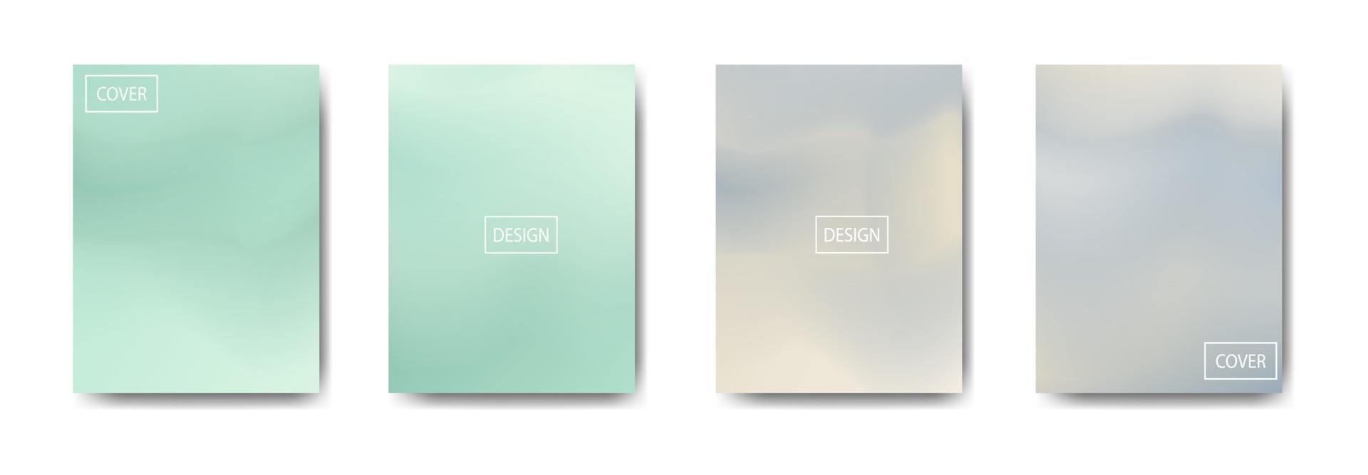 collection of colorful gradient background cover flyers are used for backgrounds, posters, banners vector