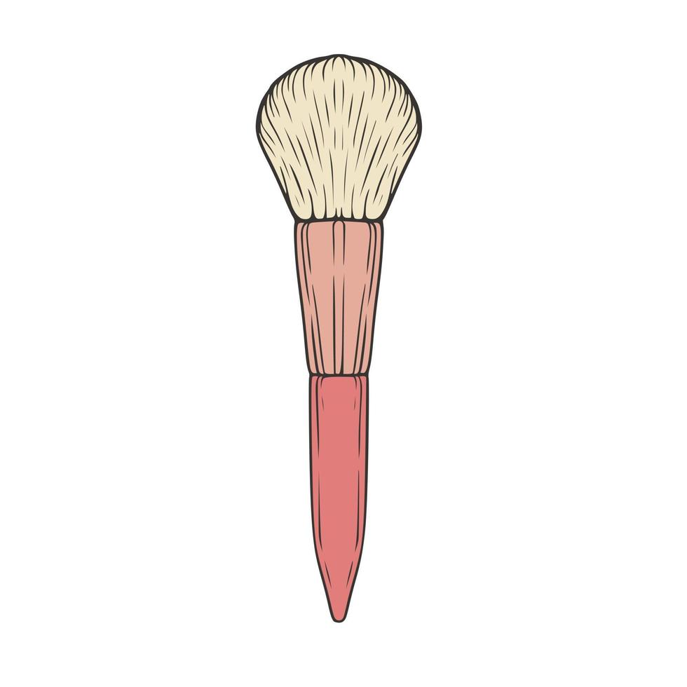 Brush Make Up Illustration vector