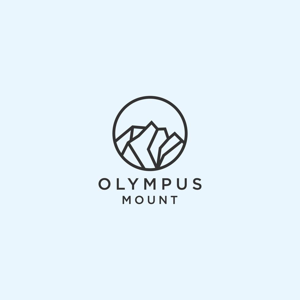 Olympus logo icon design vector